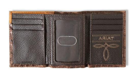 Ariat - Mens Sun Burst TriFold Wallet