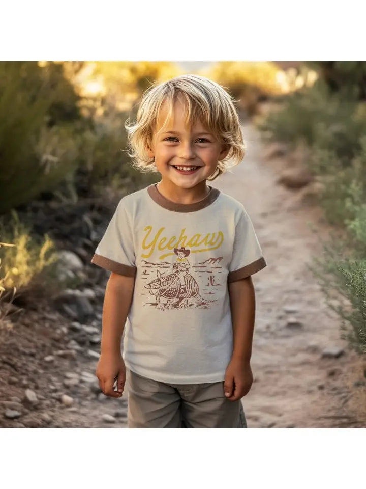 Buffalo Bills - Kids YeeHaw Vintage Ringer Tee