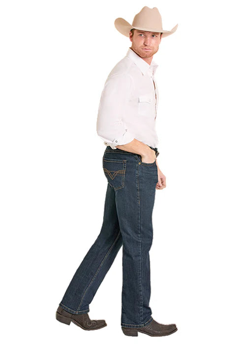 Rock & Roll - Mens Benson Double Barrel Bootcut Jeans
