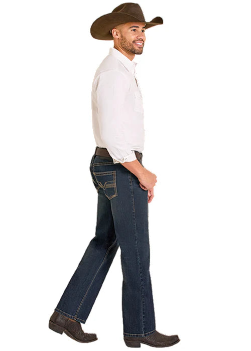 Rock & Roll - Mens Bobby Straight Bootcut Jeans