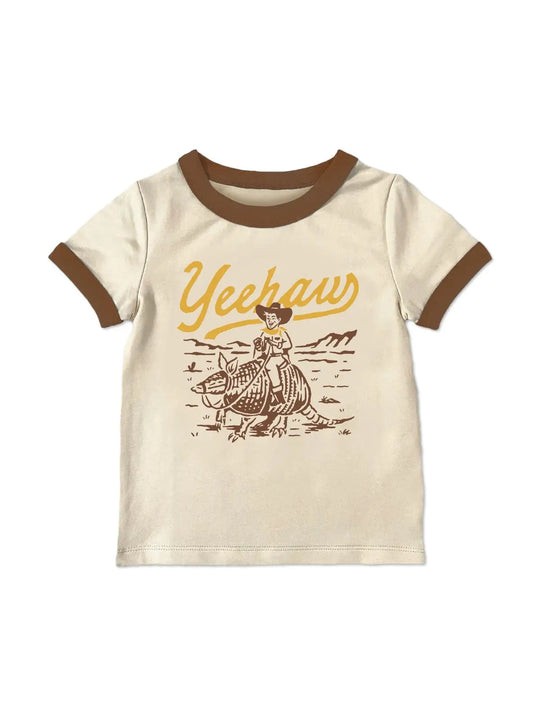 Buffalo Bills - Kids YeeHaw Vintage Ringer Tee