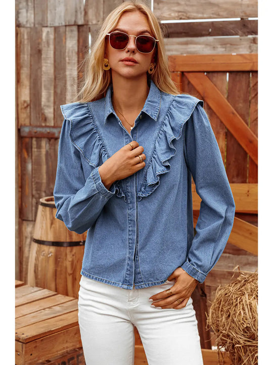 Buffalo Belle - Denim Hayley Blouse