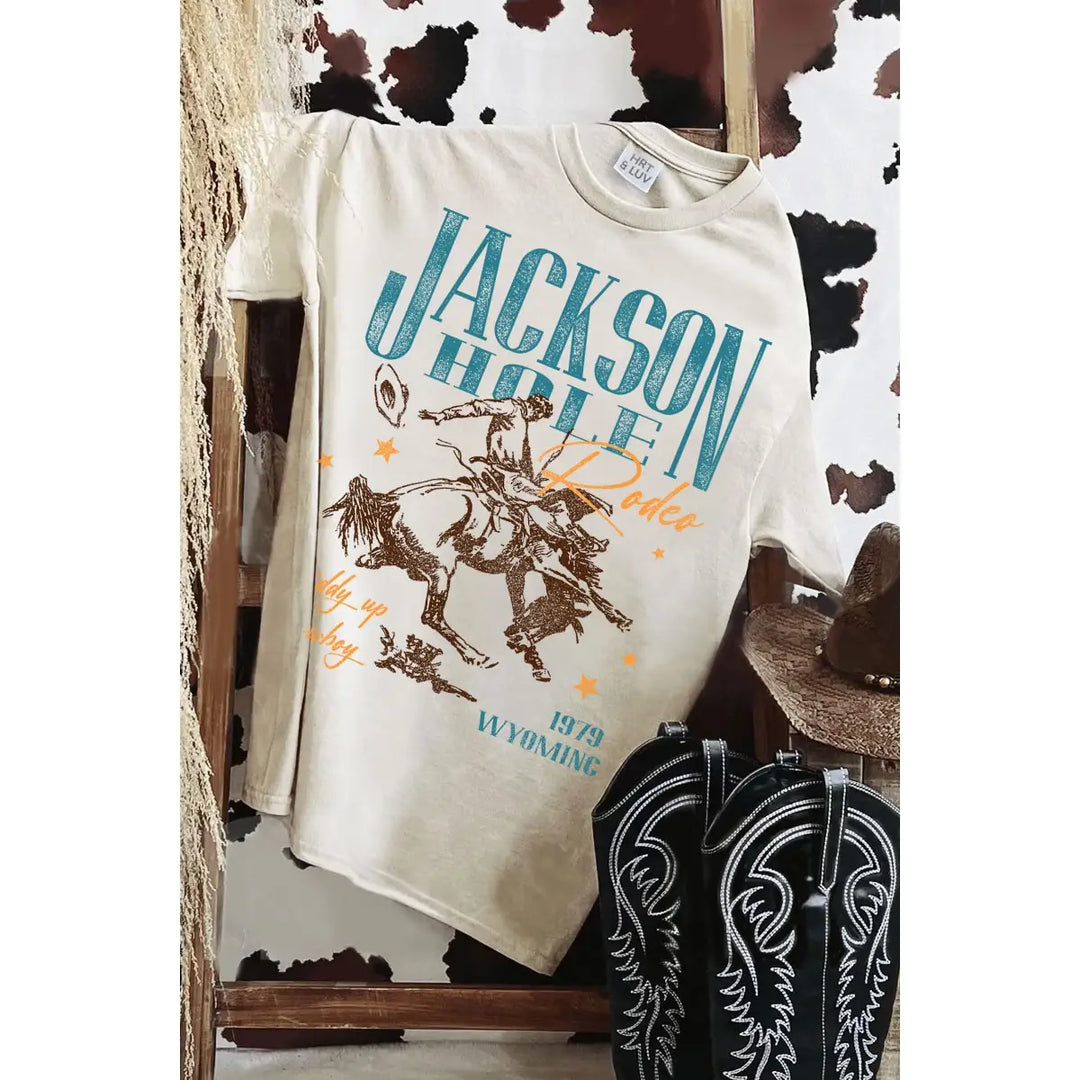 Buffalo Belle - Jackson Hole Rodeo Ivory Graphic Tee