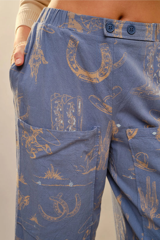 Buffalo Belle - Womens Kacee Western Wide Leg Pants