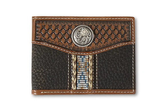 Ariat - Mens BiFold Southwest Wallet