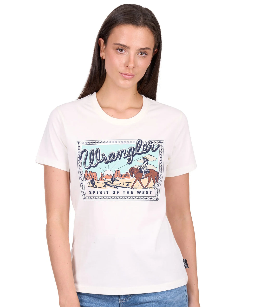 Wrangler - Womens White Vanessa Tee