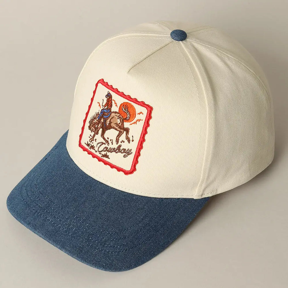 Buffalo Belle - Cowboys Patch Cap Denim