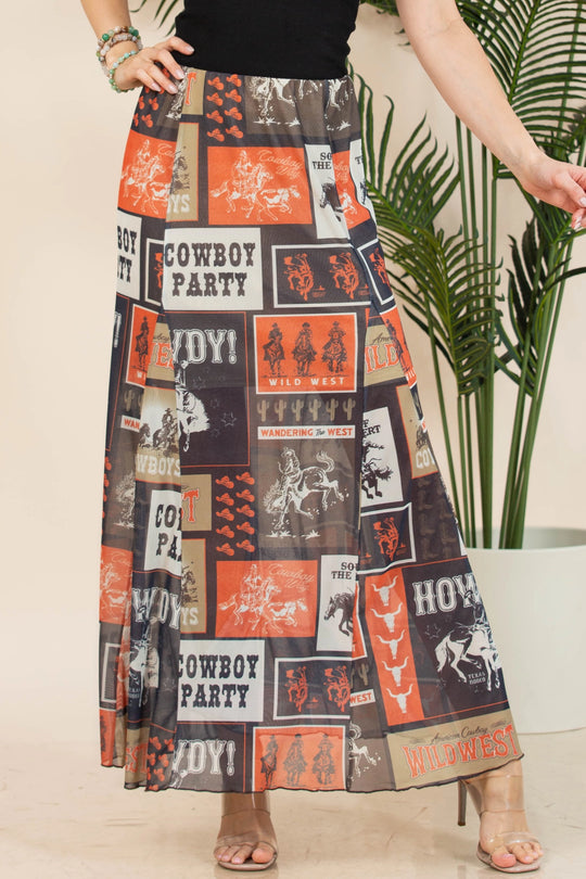 Buffalo Belle - Womens Rodeo Agatha Maxi Skirt