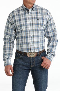 Cinch - Mens Baller Blue Print Arena Shirt