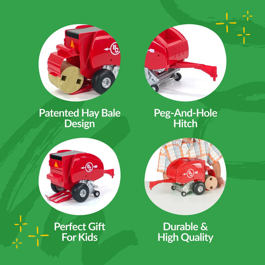 Big Country Toys - Hay Baler Red