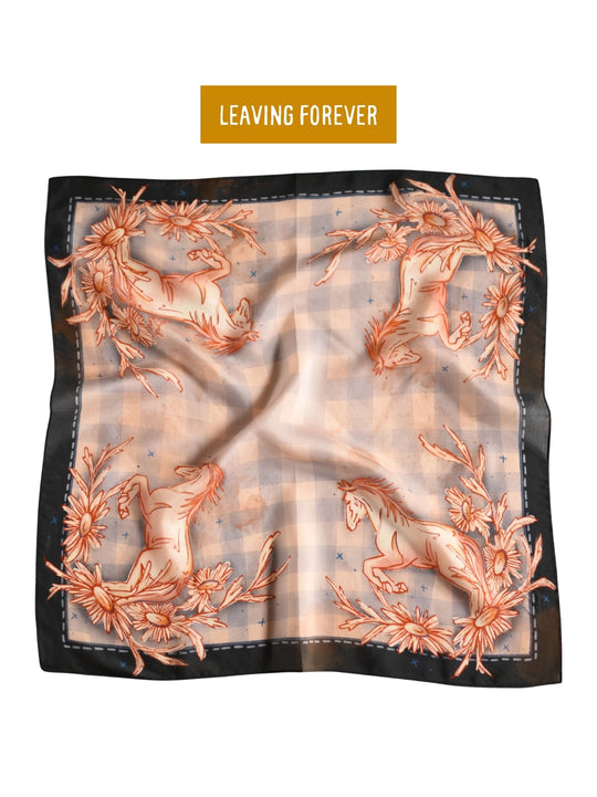 Wild Rag - Gingham Mustang Silk Scarf