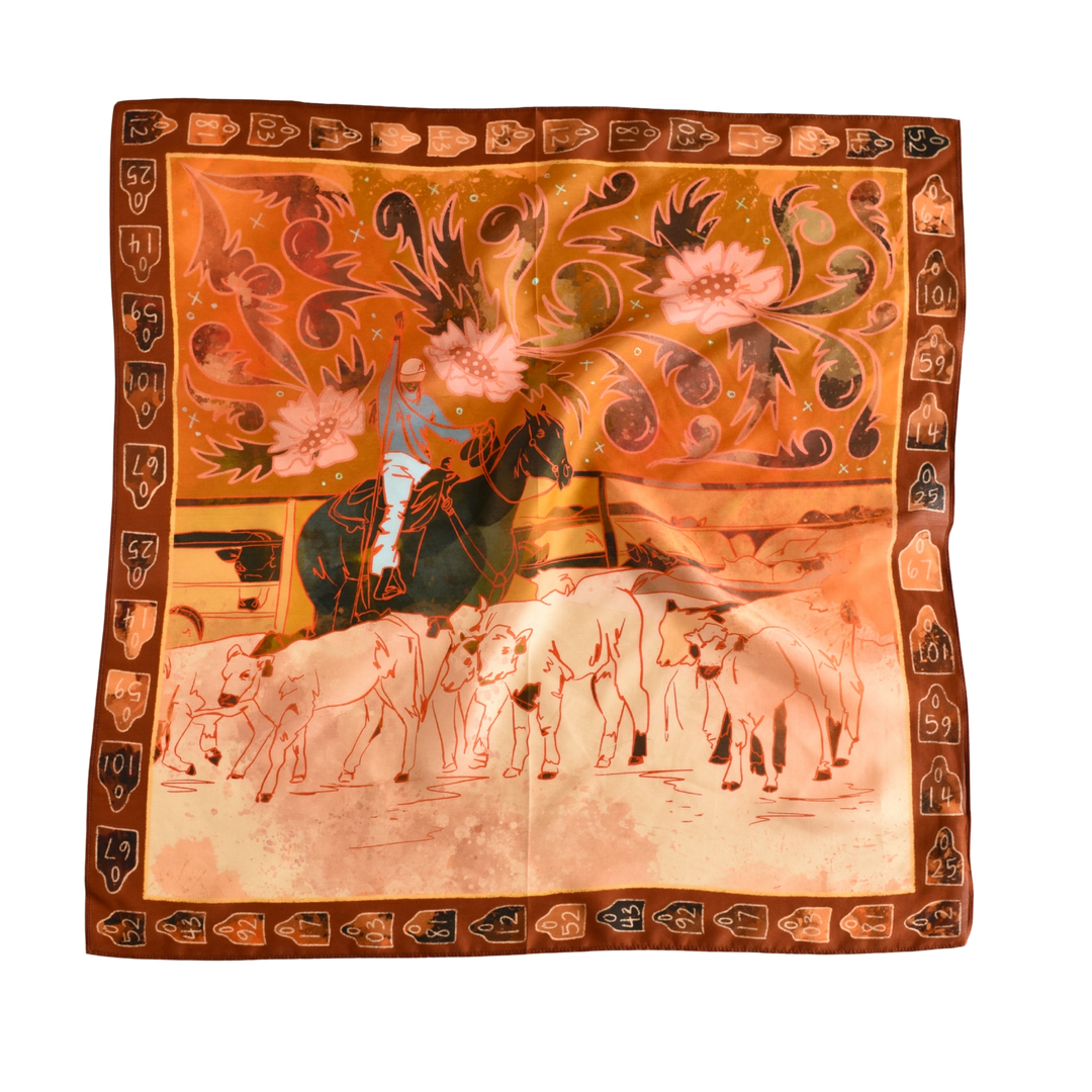 Wild Rag - Round Up Silk Western Cowgirl