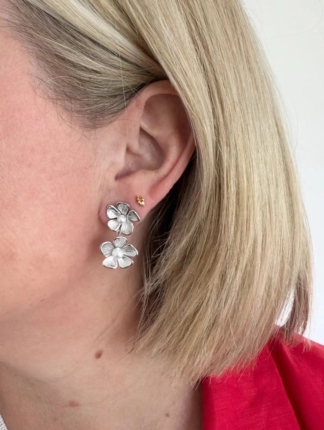 Buffalo Belle - Layla Double Earrings Silver & Gold