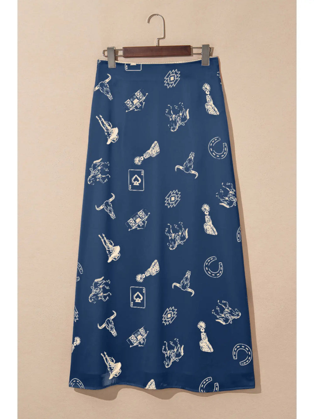 Buffalo Belle - Navy Western Lace Maxi Skirt