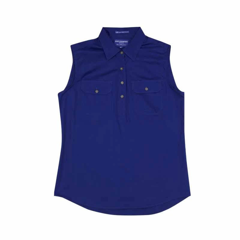 Just Country - Womens Kerry Sleeveless Cobalt