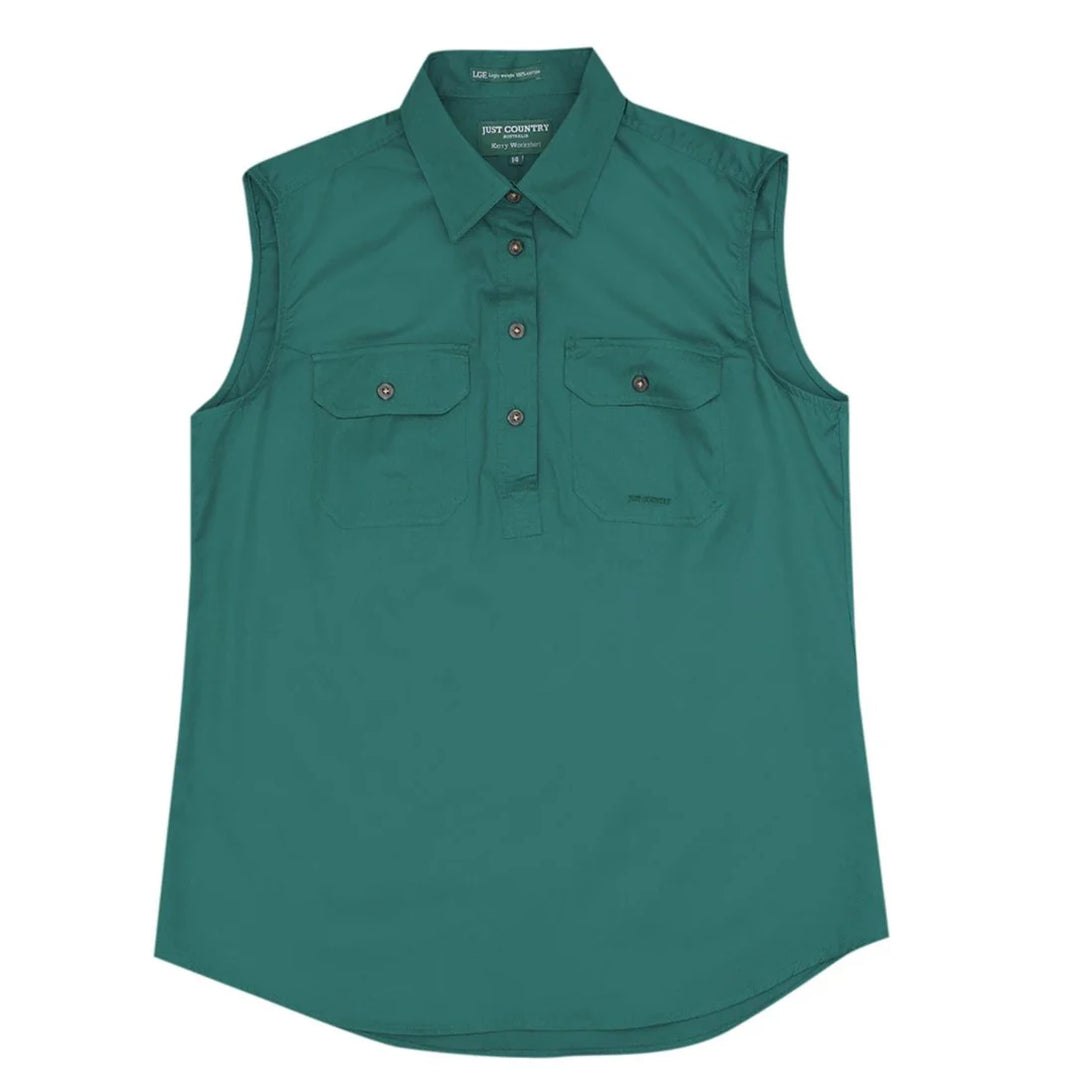 Just Country - Womens Kerry Sleeveless Dark Green