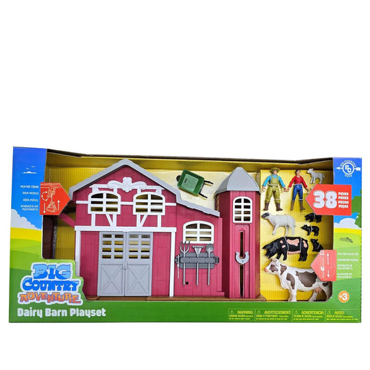 Big Country Toys - 38 PC Dairy Barn  Playset