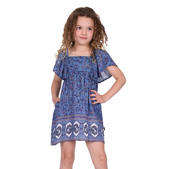 Pure Western - Girls Amanda Blue Dress