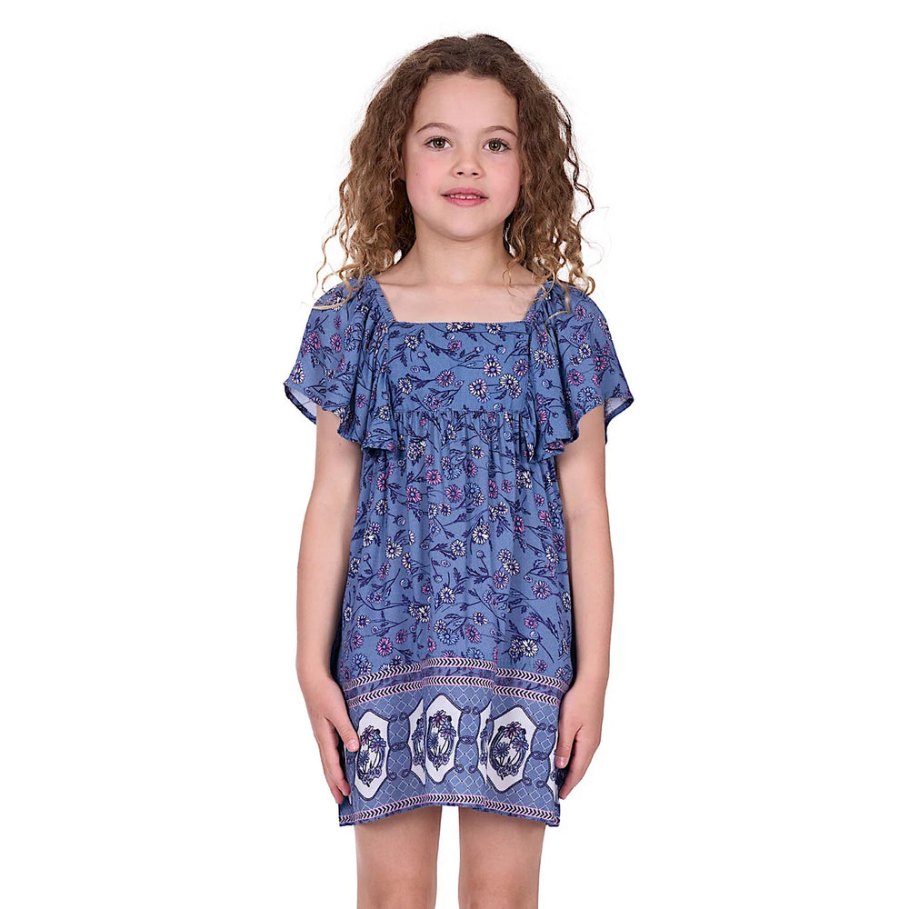 Pure Western - Girls Amanda Blue Dress