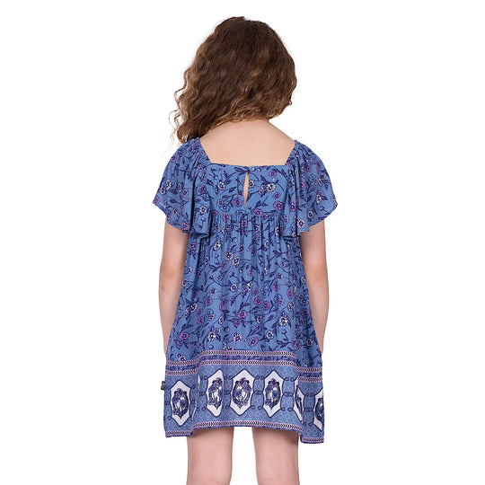 Pure Western - Girls Amanda Blue Dress