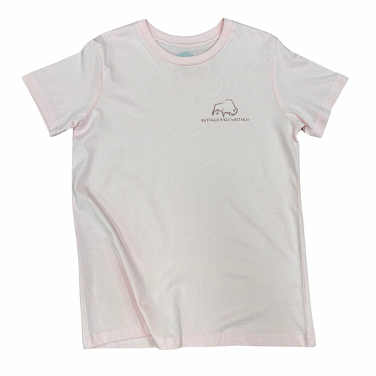 BBWS - Kids Pink Buff Ringer Tee