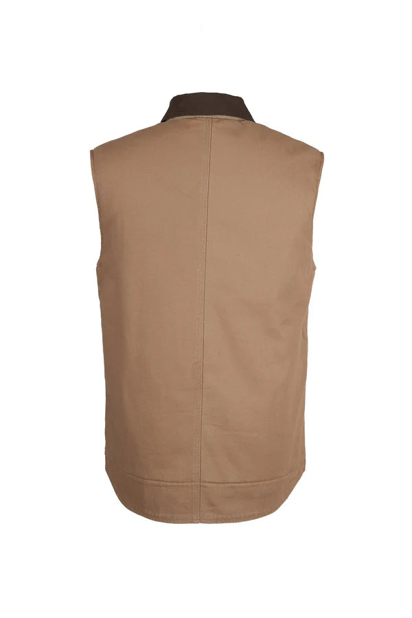 Hard Slog - Men's Canvas Vest - Mushroom