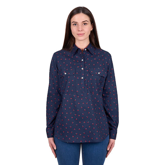 Hard Slog - Women's Cherry 1/2 PLKT LS Shirt