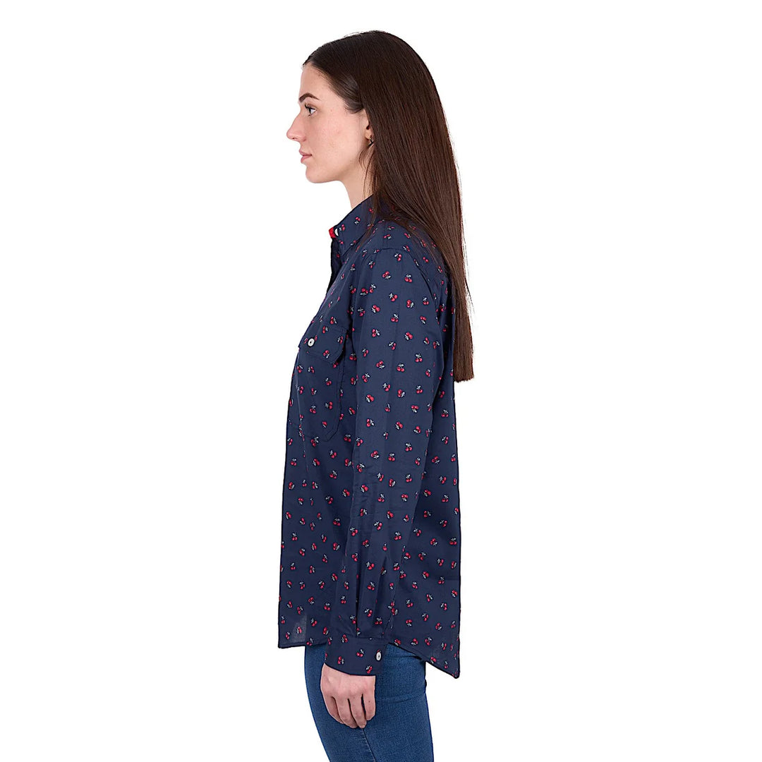 Hard Slog - Women's Cherry 1/2 PLKT LS Shirt