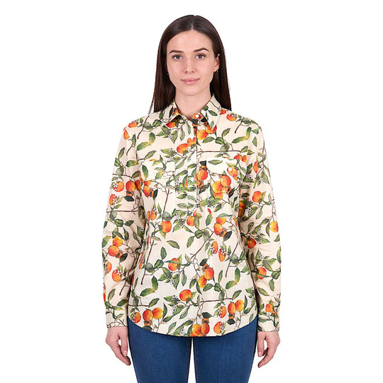 Hard Slog - Women's Zia Green 1/2 PLKT LS Shirt