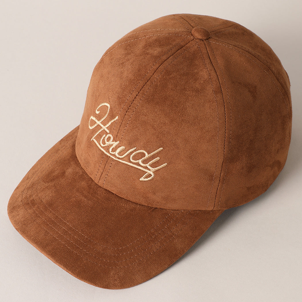 Buffalo Belle - Chocolate Suede Howdy Baseball Cap