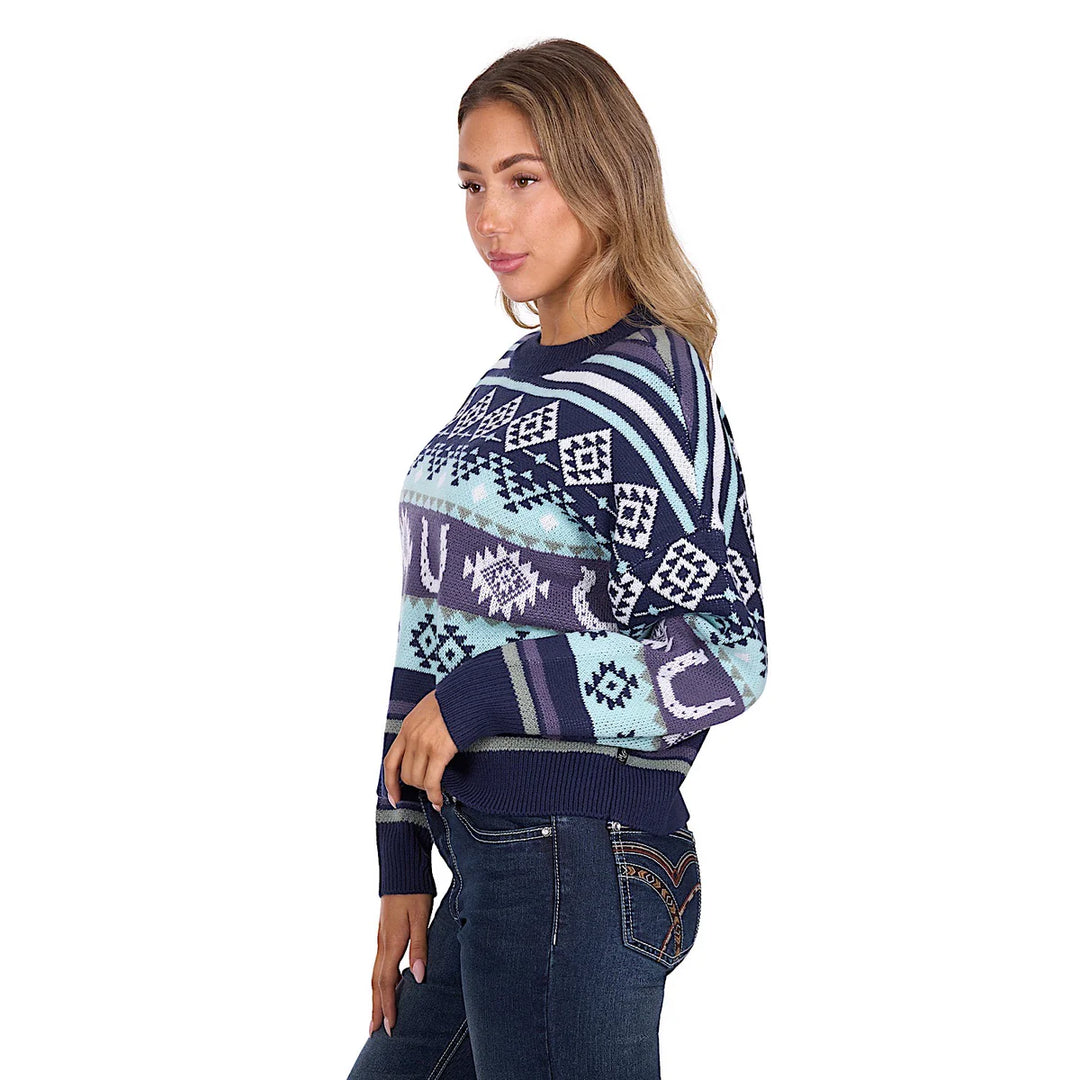 Pure Western - Women's Margo Pullover Navy