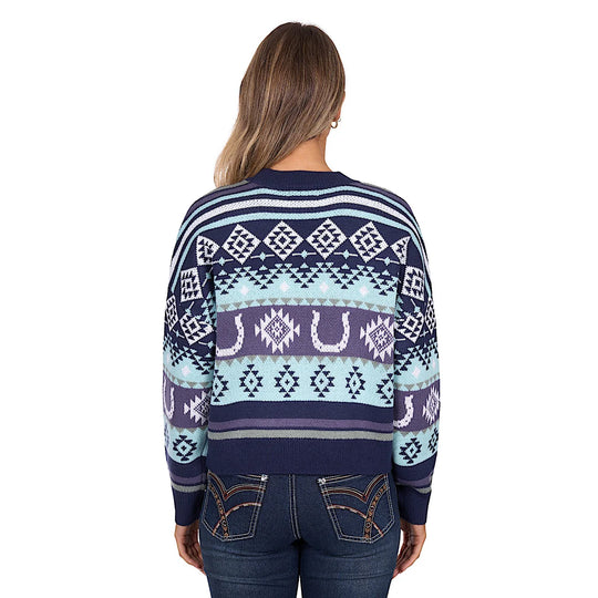 Pure Western - Women's Margo Pullover Navy