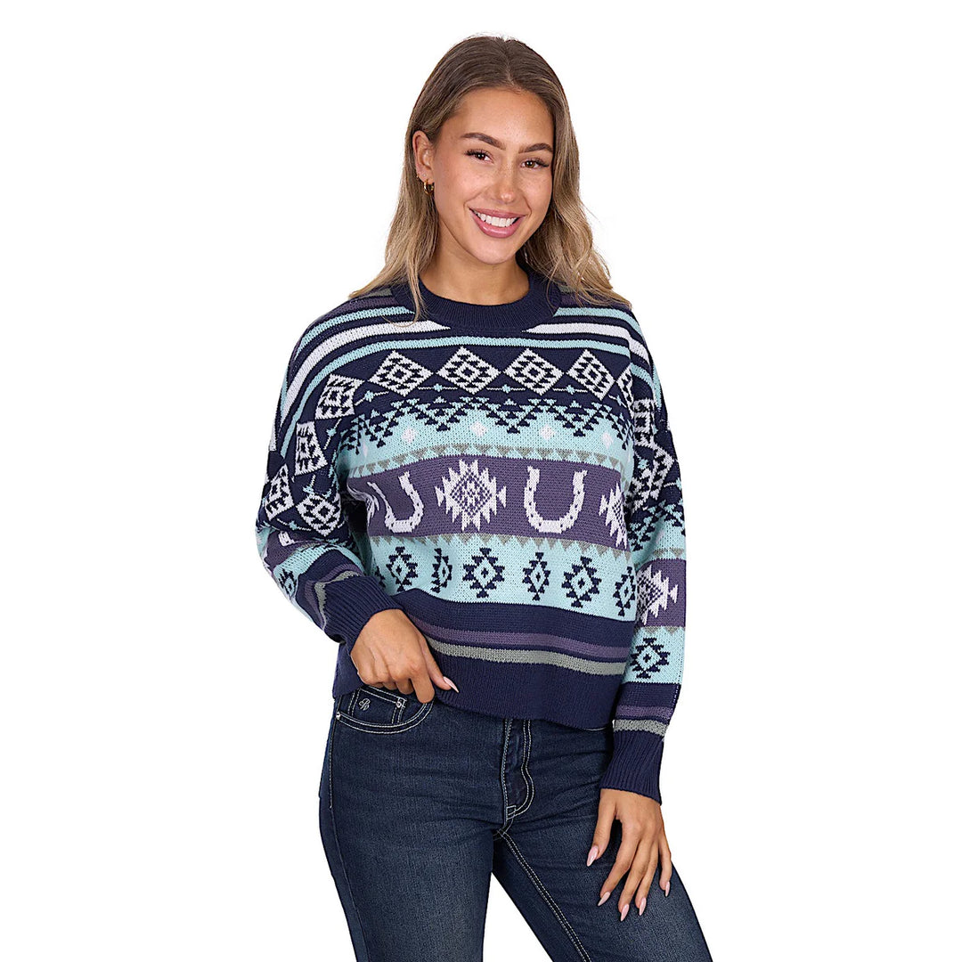 Pure Western - Women's Margo Pullover Navy