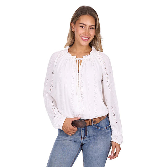 Pure Western - Womens White Pepper Blouse