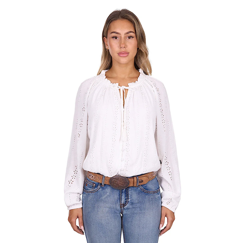 Pure Western - Womens White Pepper Blouse