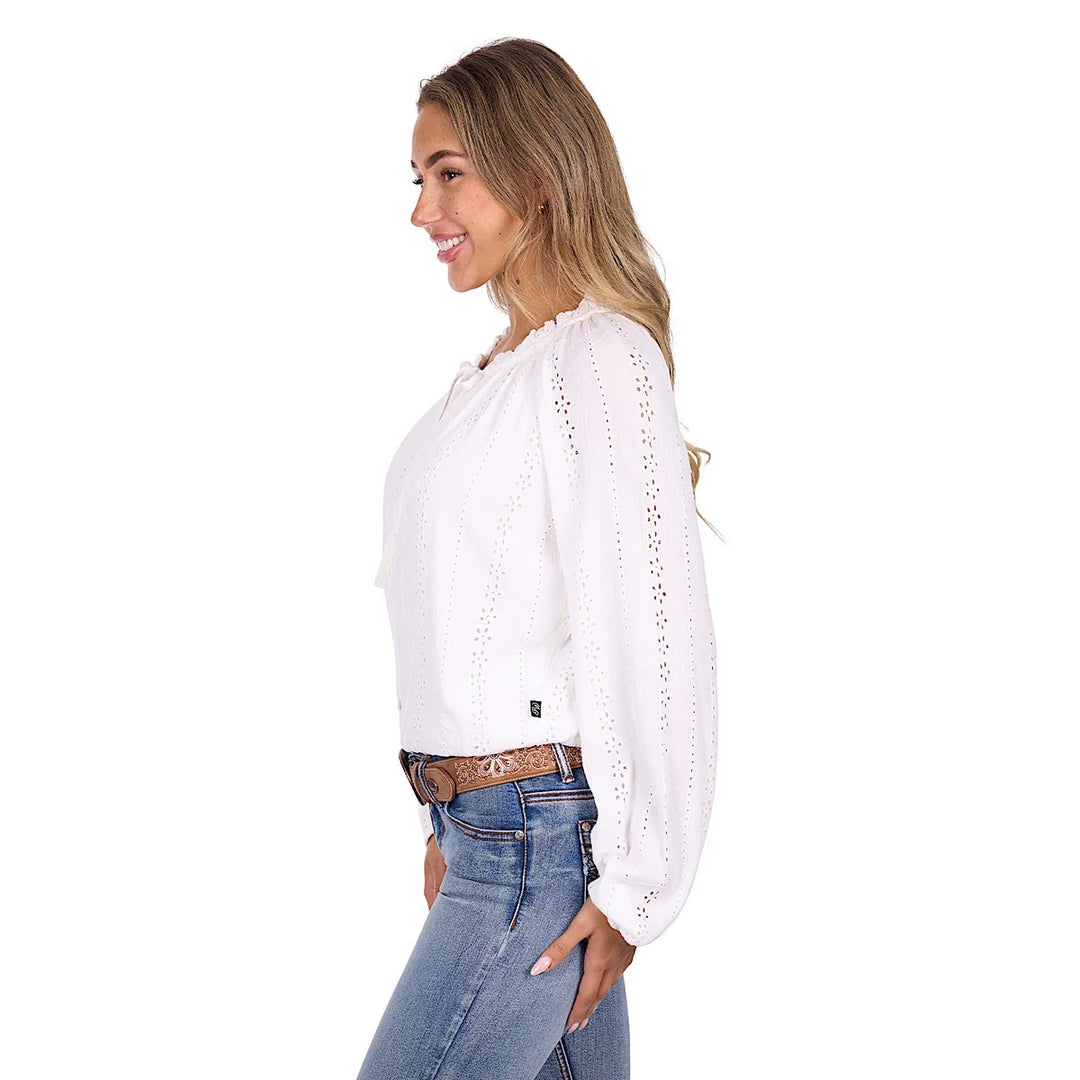 Pure Western - Womens White Pepper Blouse