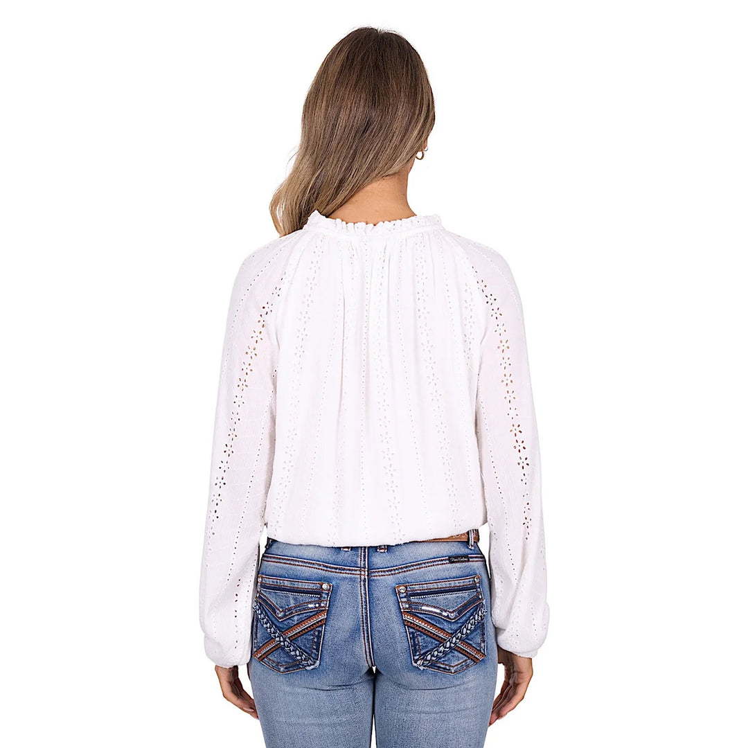 Pure Western - Womens White Pepper Blouse