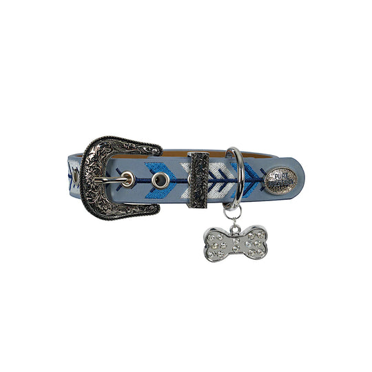 Pure Western - Kaira Blue Dog Collar