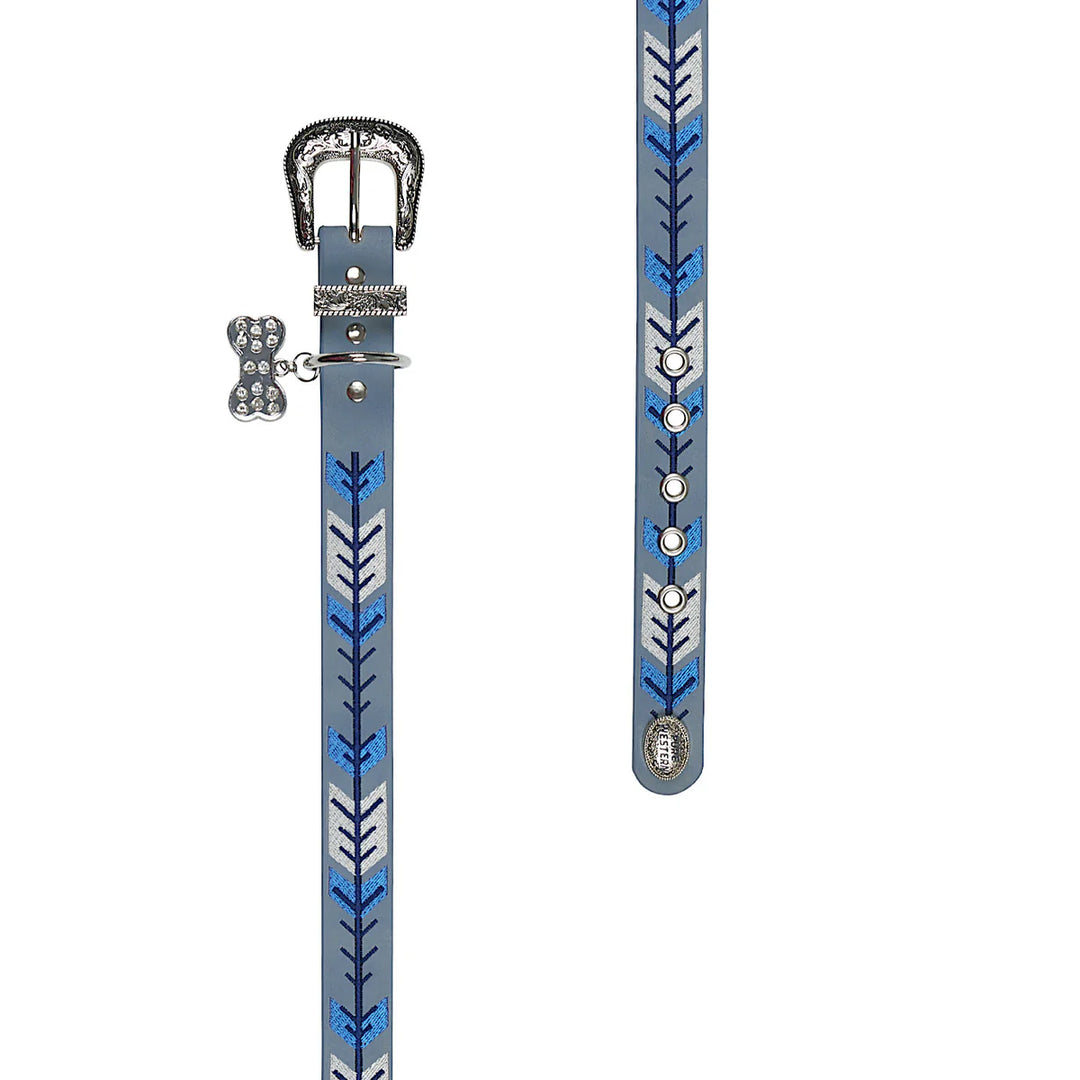 Pure Western - Kaira Blue Dog Collar