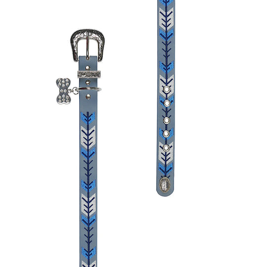 Pure Western - Kaira Blue Dog Collar