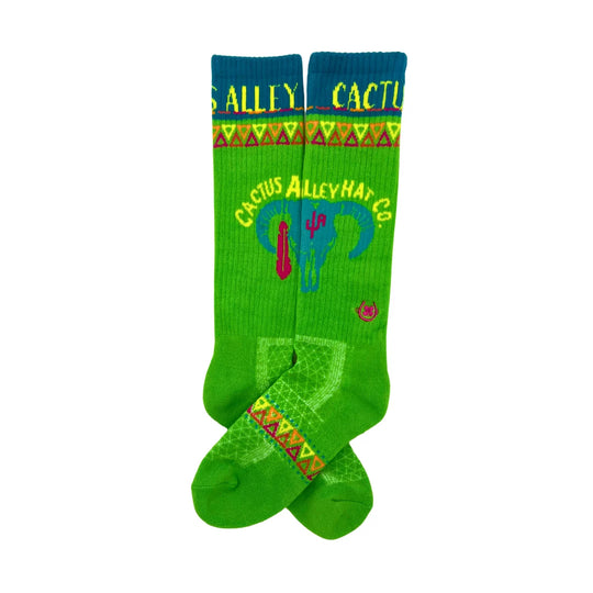 Lucky Chuck - Southwest Green Performance Socks