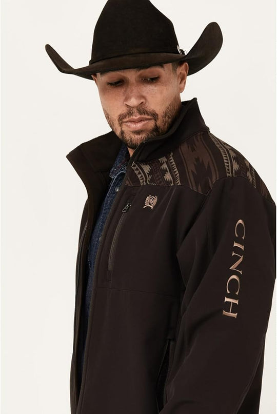 Cinch - Mens Brown Aztec Bonded Jacket