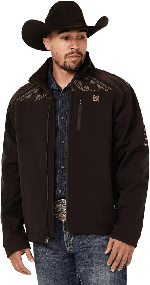 Cinch - Mens Brown Aztec Bonded Jacket