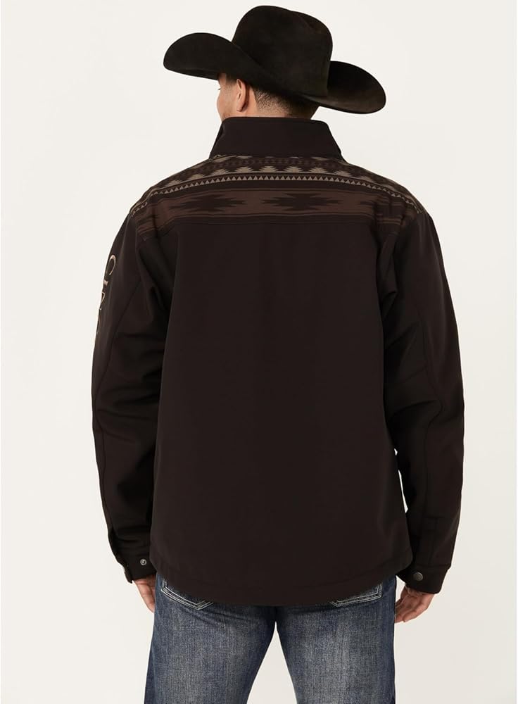Cinch - Mens Brown Aztec Bonded Jacket
