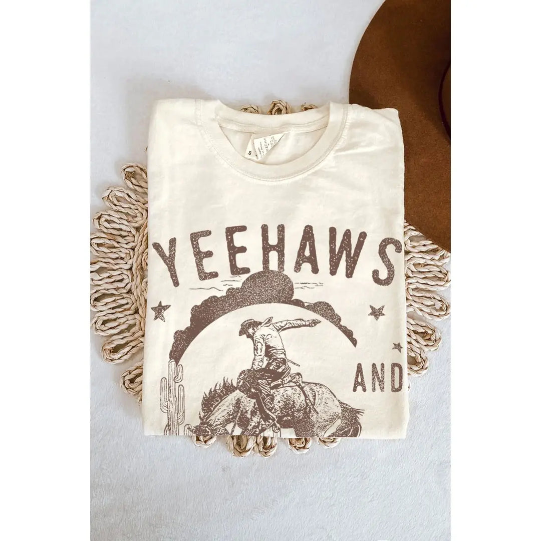 Buffalo Belle - Yeehaws Ivory Graphic Tee