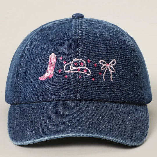 Buffalo Belle - Denim Valentine Baseball Cap