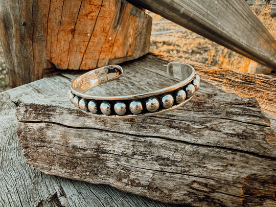 Buffalo Belle - Hada Navajo Sterling Silver Cuff