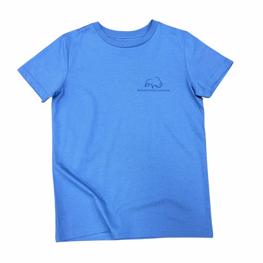 BBWS - Kids Pale Blue Buff Ringer Tee