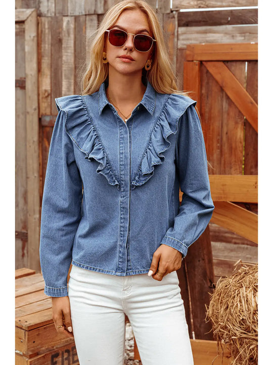 Buffalo Belle - Denim Hayley Blouse