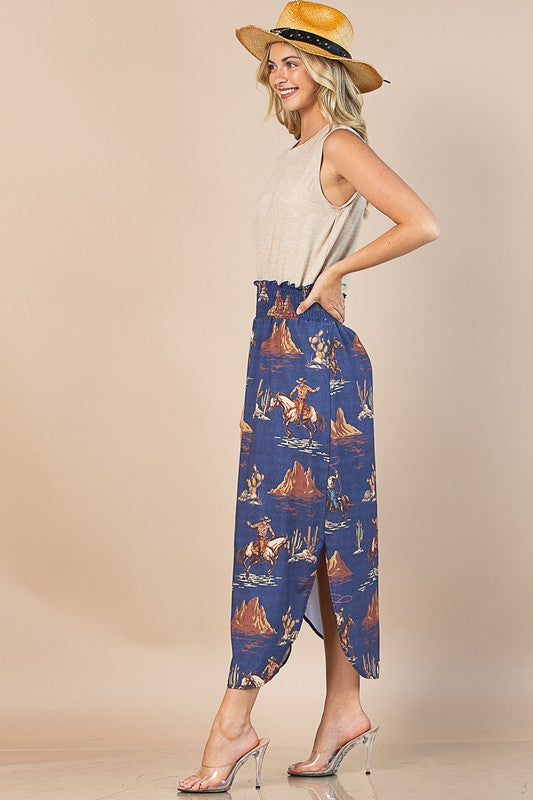 Buffalo Belle - Womens Navy Chiara Maxi Skirt